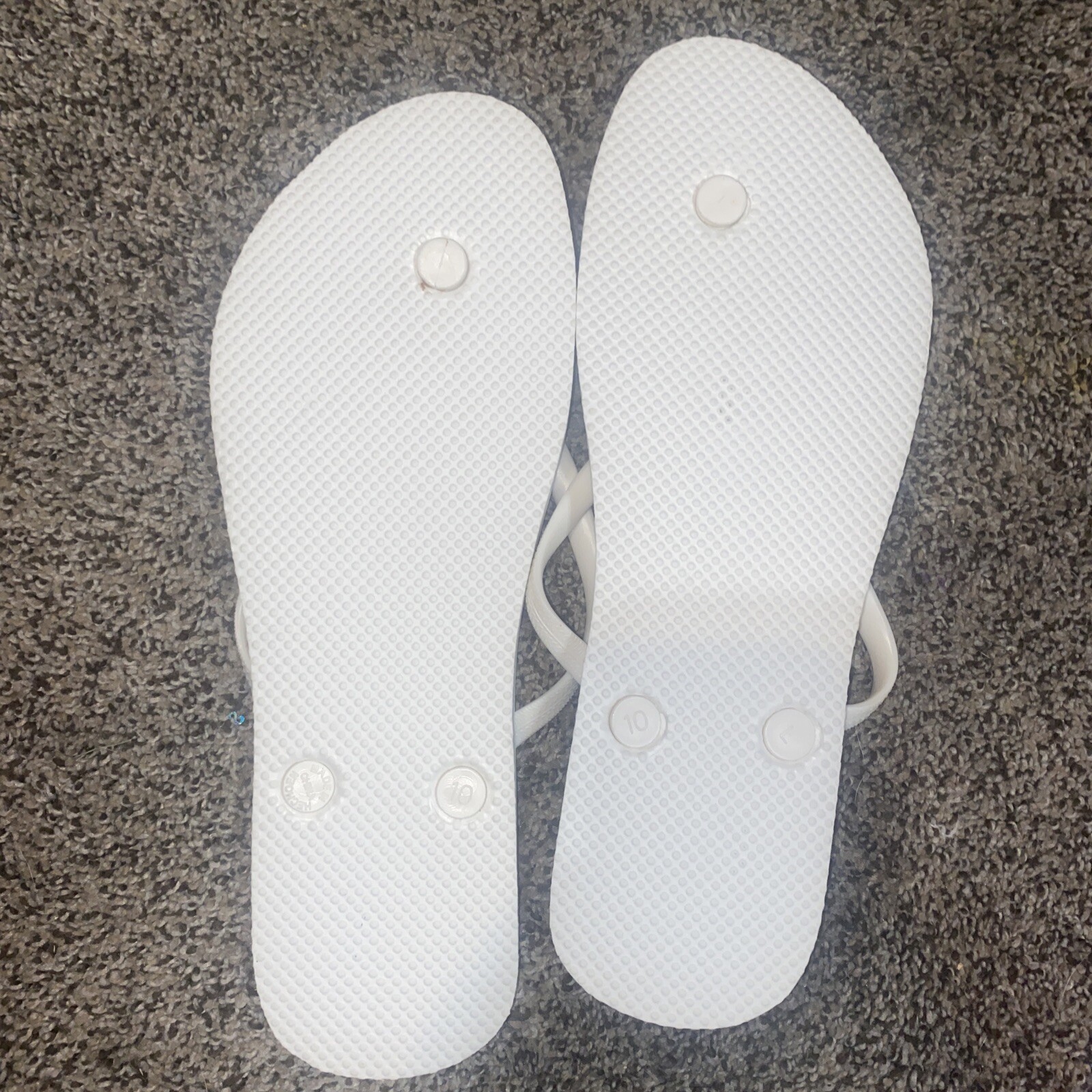 Old Navy Woman’s Classic Flip Flops White/White Size 10 NEW eBay