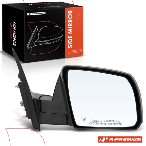 Passenger Side Black Power Heated Mirror for Toyota	Tundra Base SR5 2007-2013