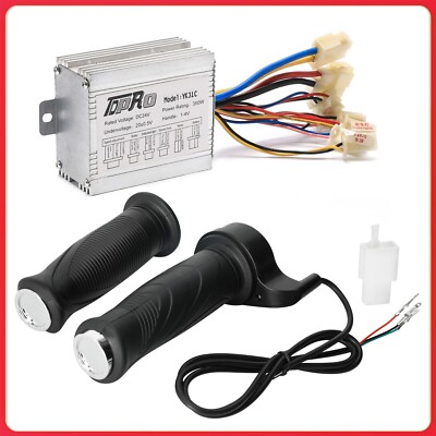 #ad 24V 350W DC Electric Speed Controller Brushed Motor Throttle for Scooter E Bike $35.68