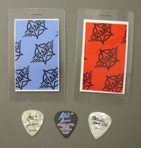 STARZ backstage passes laminated RARE StarzFest includes set of 3 guitar picks ! - Picture 2 of 2