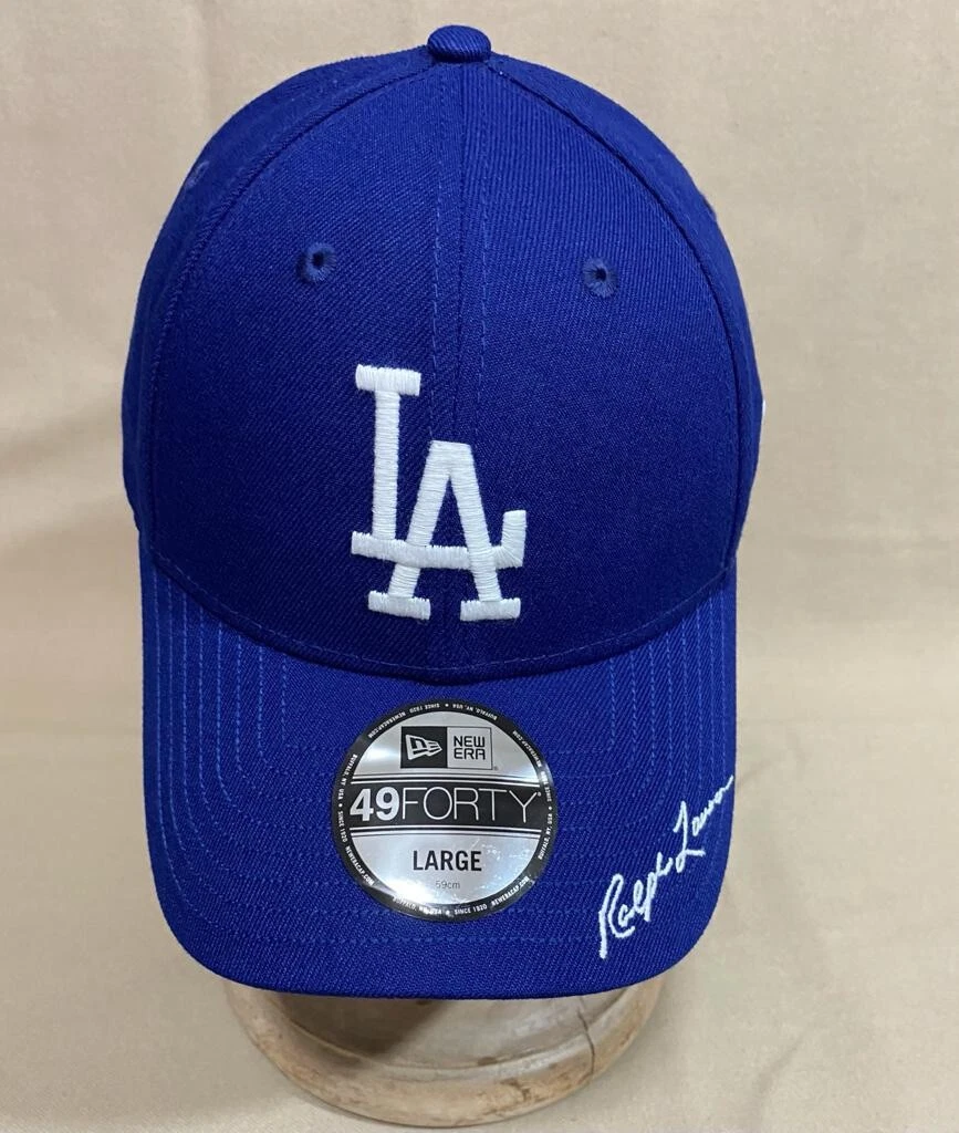 Polo Ralph Lauren Men’s MLB LA DODGERS New Era Fitted Cap Royal Blue, Size L