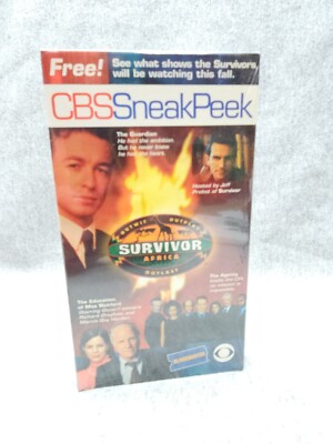 New Sealed CBS Sneak Peek Survivor Africa VHS Blockbuster
