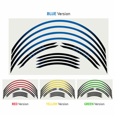 Kit Adhesivos Moto Chaft Tiras Adhesivas Llantas Amarillo Fluo Al Mejor Precio