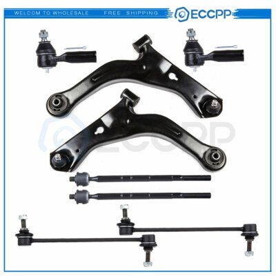 ECCPP 8pc Front Suspension Kit Control Arms Pcs for 2001 2002 03 04 Ford Escape