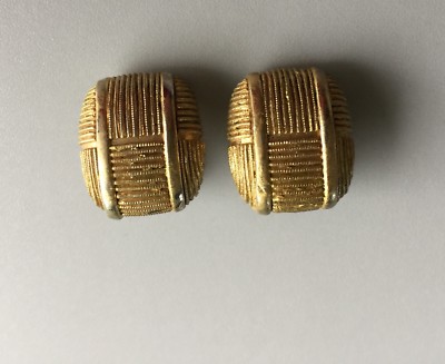 Clips Demi-tonneau ORENA PARIS - Métal Doré Numéroté - Années 1970/1980 - Occasion