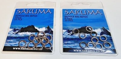 Sakuma Dongle Rig Ringe - 10 pro Packung