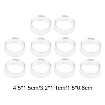 10x Transparent Aufsteller Kristallkugel Quarz Murmeln Sockel Träger Dekor