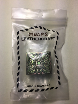 Vintage Midas LeatherCraft 3D Pictorial Stamp STARBURST #8355