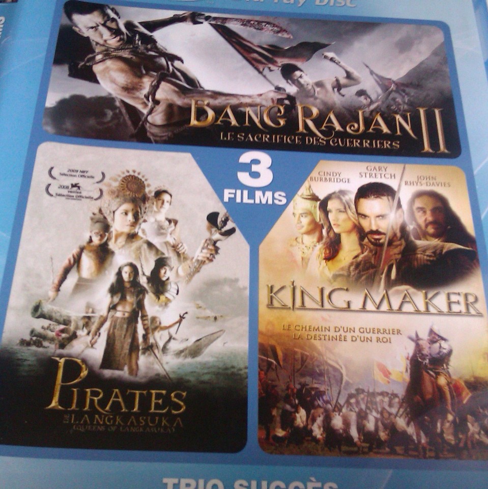 TRIO BLURAY" (BANG RAJAN 2. PIRATES DE LANGASUKA. KING MAKER) Zones A