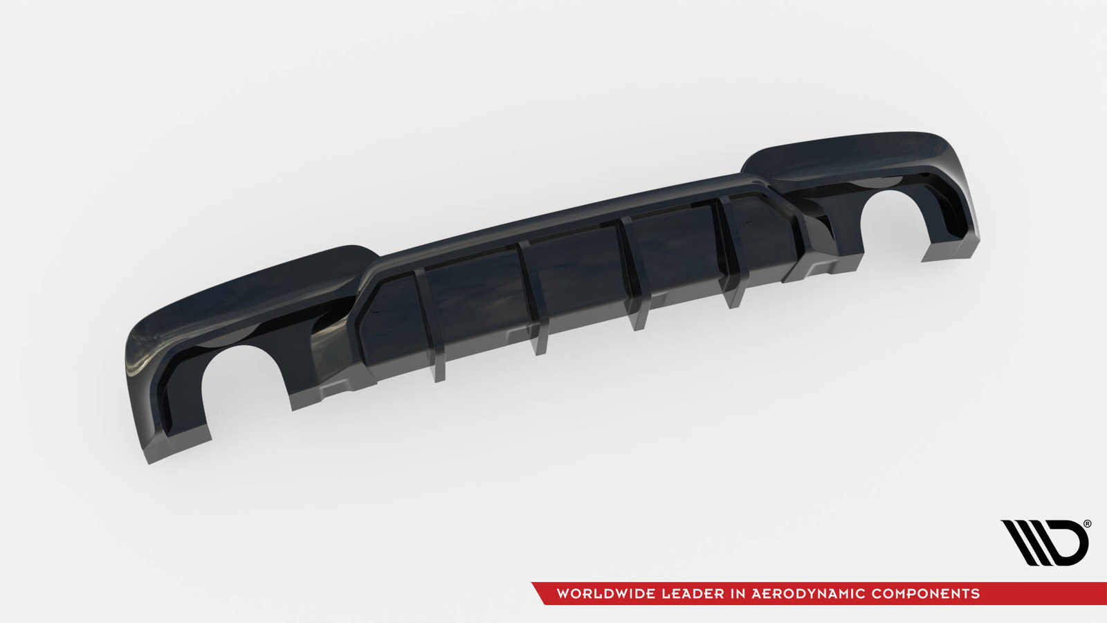 Heck Ansatz Diffusor V.2 für BMW 5er M-Paket F10 F11 Einzelauspuff li. re. sch