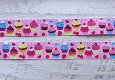 3 yards 7/8  Cupcakes Grosgrain Ribbon