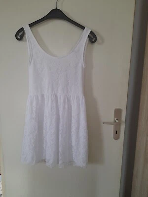 Sommerkleid, Minikleid, Madonna, weiße Spitze, Gr. S, Nr. 53 - Bild 1 von 3