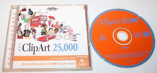 Key ClipArt 25,000 For Windows 3.1 & 95 PC Software - Picture 1 of 2