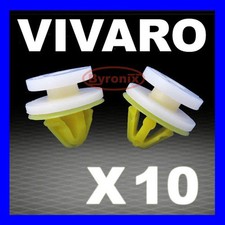 VAUXHALL VIVARO DOOR CARD PANEL TRIM CLIPS INTERIOR YELLOW WHITE PLASTIC X 10