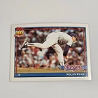 Nolan Ryan Rangers 1991 Topps Baseball Card #1 HOF Legend Pitcher