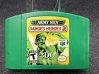 Army Men Sarge’s Heroes 2 N64 Green Cartridge Authentic OEM & TESTED