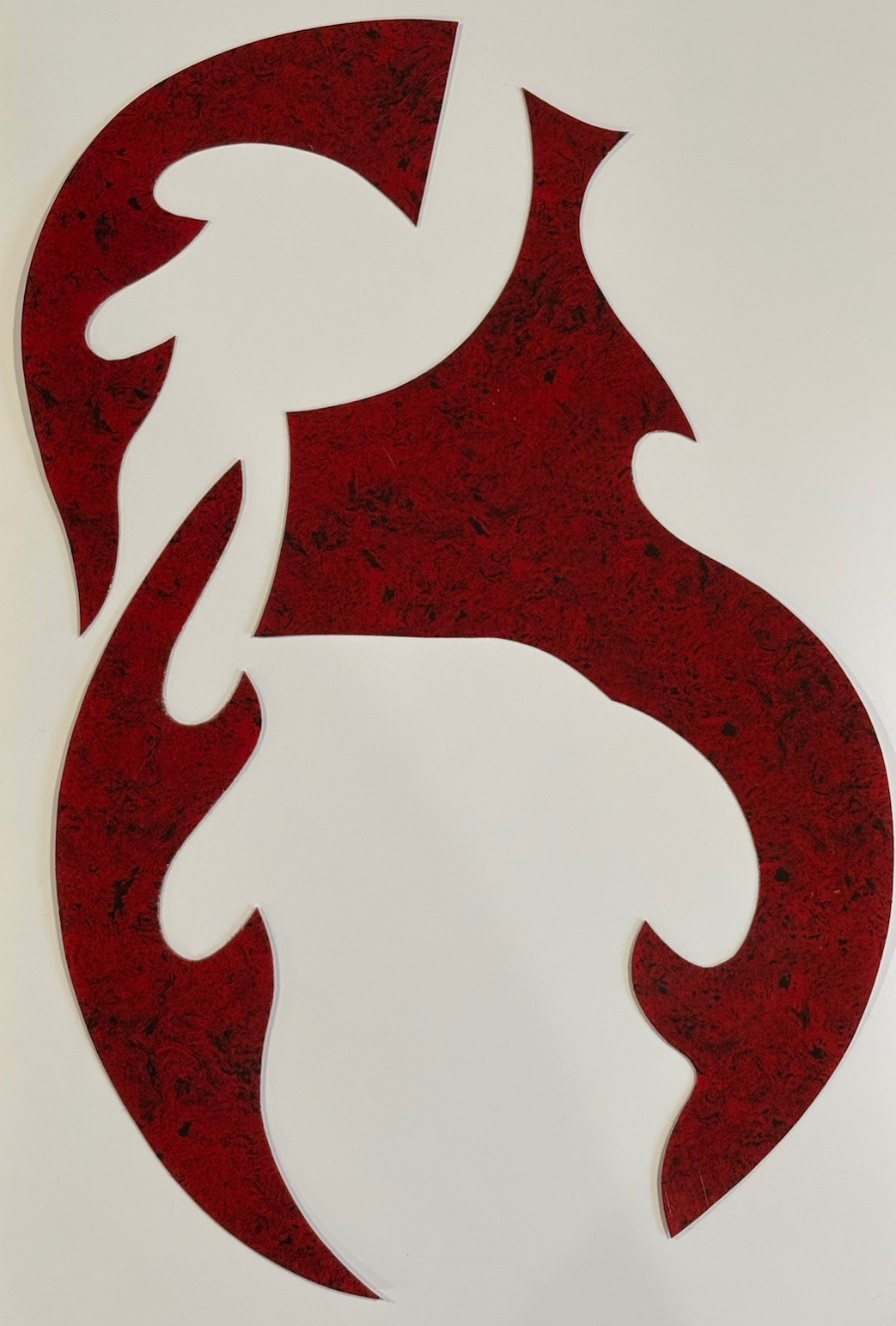 Micas Para Quinto Guitarras De Paracho HNDZ-QNTOB (Pickguards Only) Black & Red