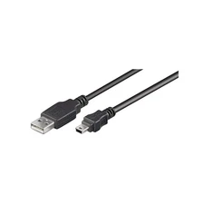 Goobay 50768 USB 2.0 Hi-Speed Cable, Black, Type B, 5-pin, 3m Length 3 Meters