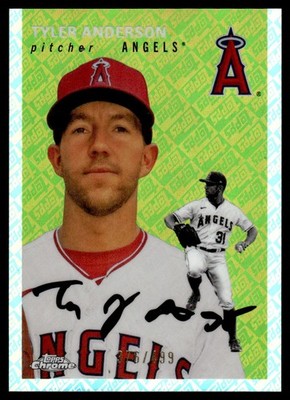 2023 Topps Chrome Platinum Anniversary Topps Refractor Tyler Anderson /499 Los