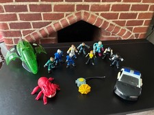 Fisher Price Imaginext Figures Lot DC Super Friends Green Lantern Jet Police Car