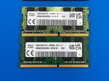 32GB Kit 2x16GB - 16GB 2Rx8 DDR-4 3200AA MHz Notebook Hynix HMA82GS6DJR8N-XN