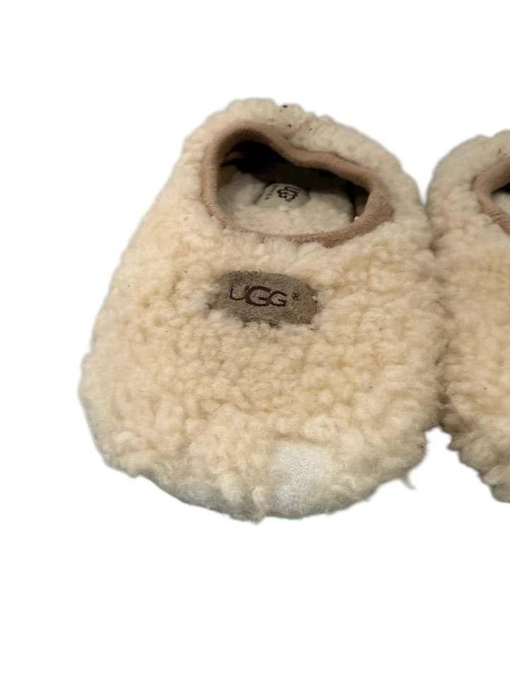 UGG женщин 1007721 слоновой кости натуральный береза балет овчины стриженный мех тапочки 5 - Изображение 2 из 4