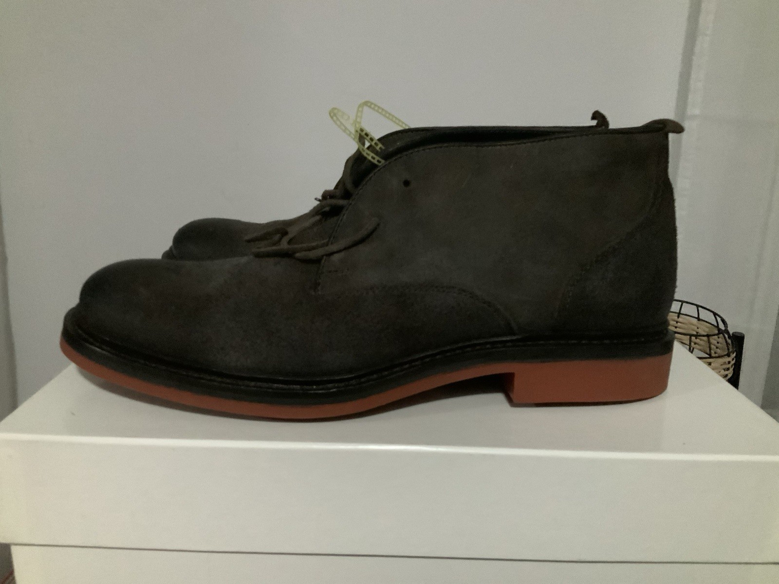 Frye Men's Chukka Ankle Boots, Size 10, Brown Suede, Lace-Up