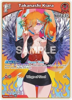 Takanashi Kiara Foil - hBP03-036 R NM - Hololive TCG