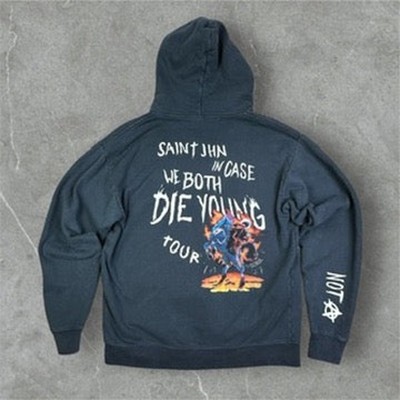 SAINt JHN Tour Hoodie L In Case We Both Die Young Not a Cult