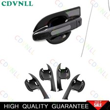 Cubierta de marco de tazón de puerta lateral exterior negro brillante para Chevy Equinox 18-2024