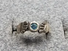 GRANDMA GRABE'S BEAUTIFUL VINTAGE 925 STERLING SILVER 1.9G OPEN BACK RING SIZE 3