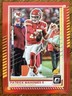 2025 PANINI DONRUSS OPTIC PATRICK MAHOMES CARD #40 RED PRIZM SP /149 READ