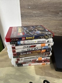 Sony PlayStation 3 Slim PS3 160gb CECH-3001A with 10 games 2 Controllers EUC