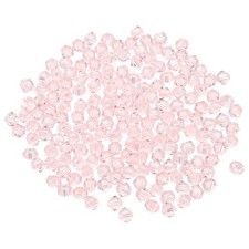 250pcs 6mm Bicone Glass Crystal Beads, Faceted Beads Water Red