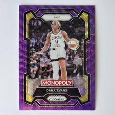 2024 Panini Prizm Monopoly WNBA - Dana Evans #55 Purple Wave Prizm