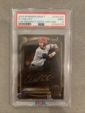2025 Bowman Draft Eli Willits Rookie Gold Ink Auto 11/15