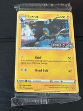 Pokemon TCG Luxray SWSH023 Rebel Clash Prerelease Stamped Promo Holo Rare Sealed on eBay