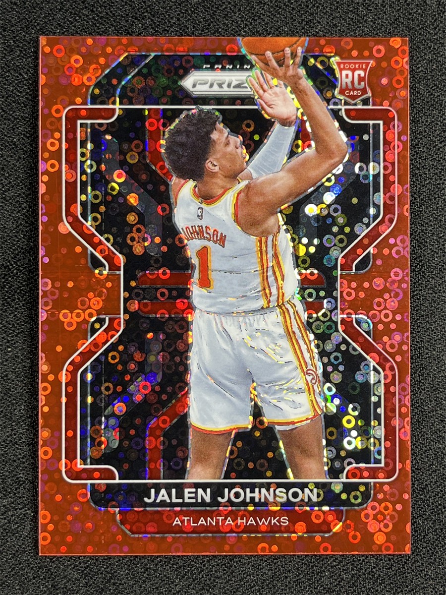 2021-22 Panini Prizm Fast Break Jalen Johnson #305 Red Disco Rookie RC /100