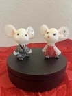 FENTON MOUSE FORMAL MICE PAIR *RARE* COLLECTORS SHOWCASE