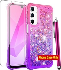 Samsung Galaxy A16 5G Phone Case with Screen Protector, Pink Purple Color