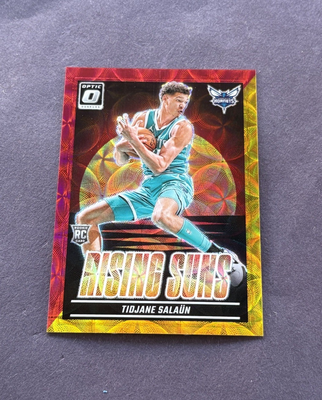 2024-25 Donruss Optic Tidjane Salaun Rising Suns RC Red & Gold International /99