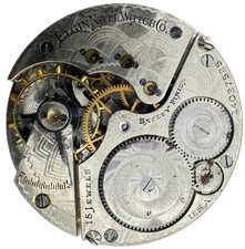 Antique 16 Size Elgin Second at 9 Pocket Watch Movement Grade 312 4 for Repair