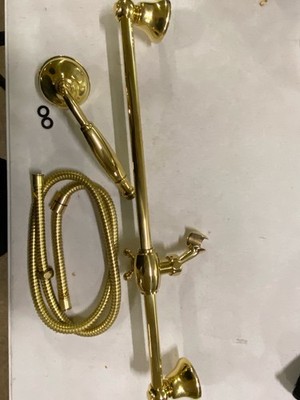 Rohl 1301E Spa Shower 1.8 GPM Single Function Hand Shower Package - Brass