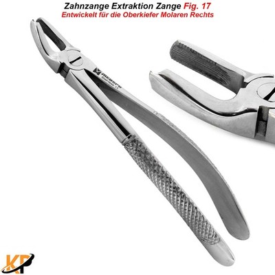 Zahnarzt Zahnzange OK Rechts Molaren Fig. 17 Zahnmedizin Extraktionsinstrumente