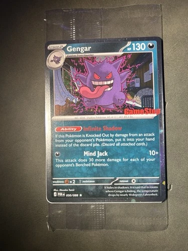 Pokemon TCG Gengar 050/088 Promo Sealed Stamped Gamestop Promo Card