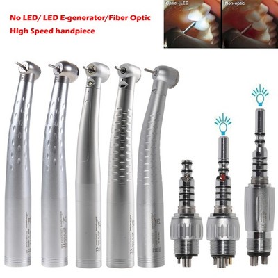Dental Handpiece Fiber Optic High Speed Turbine 4/6 Hole Coupler Fit KaV NSK US