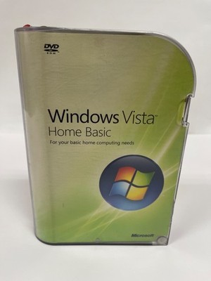 Microsoft Windows Vista Home Basic Full Version DVD 32-Bit w/ Product Key