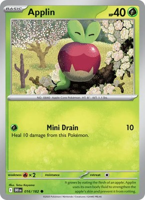 Applin Destined Rivals #016 Pokémon TCG