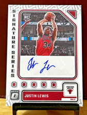 2023-24 Panini Donruss Optic - Signature Series Justin Lewis Auto #SS-JTN (RC)