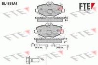 FTE Bremsbelagsatz Scheibenbremse 9010407 FüR Mercedes Klasse W211 Model S211